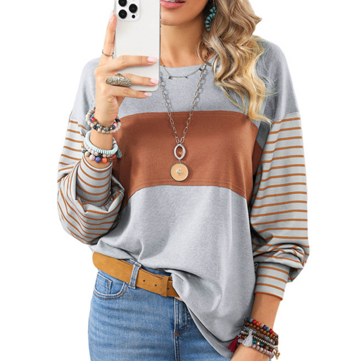 Womens Long Sleeve Pullover