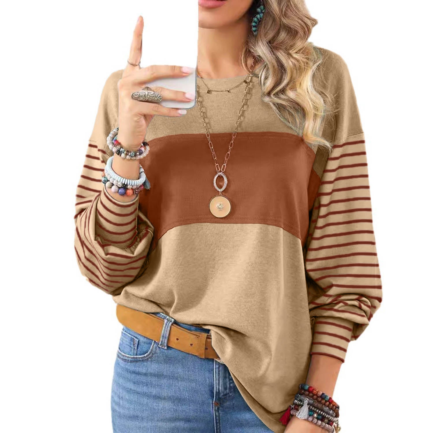 Womens Long Sleeve Pullover